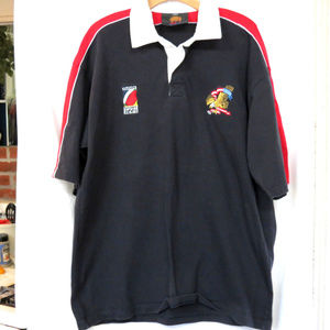 Rugby Sport American Tour  Heavy Polo Shirt VGUC